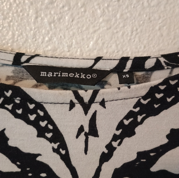 Marimekko Keinuva Black/White Dress Size XS Extra Small - Picture 4 of 8